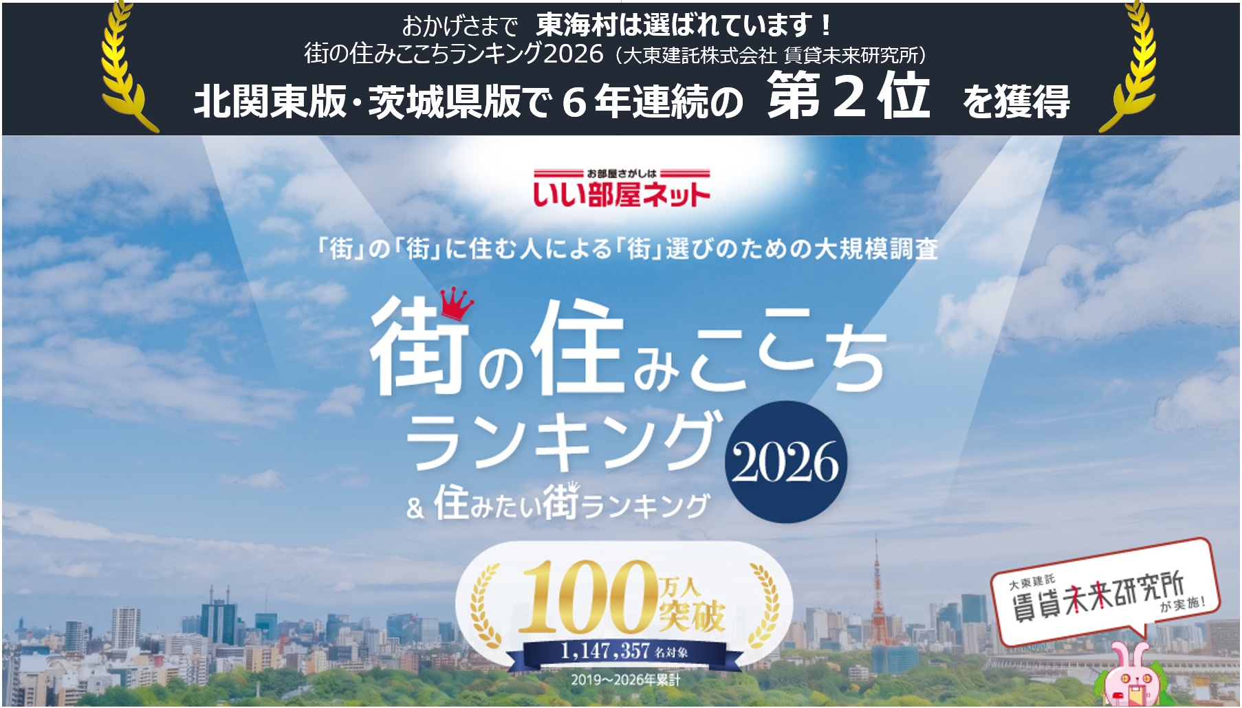 街の住みここちランキング2026