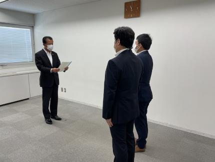山田村長による厳重注意