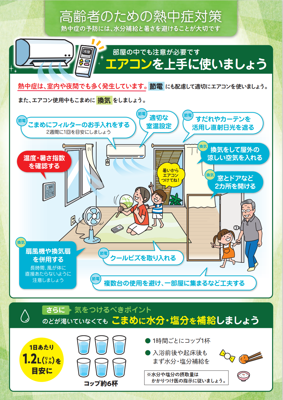 高齢者のための熱中症対策