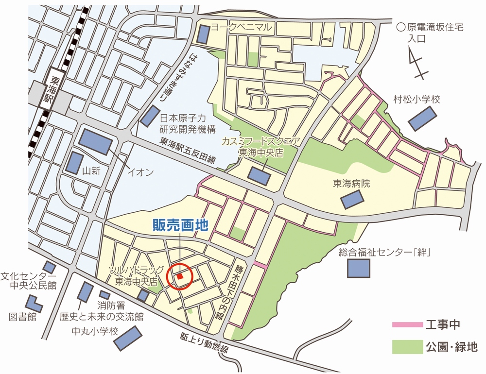 令和7年度保留地販売箇所図