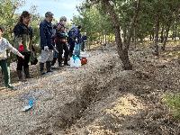 球根を植えた人々