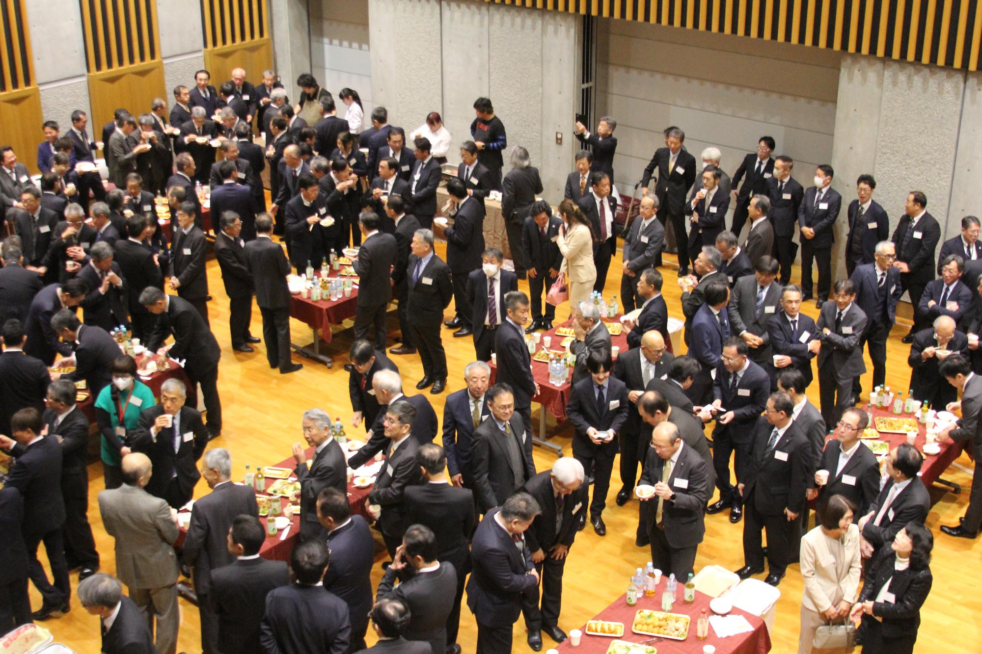 令和8年東海村新年賀詞交歓会 上からの写真