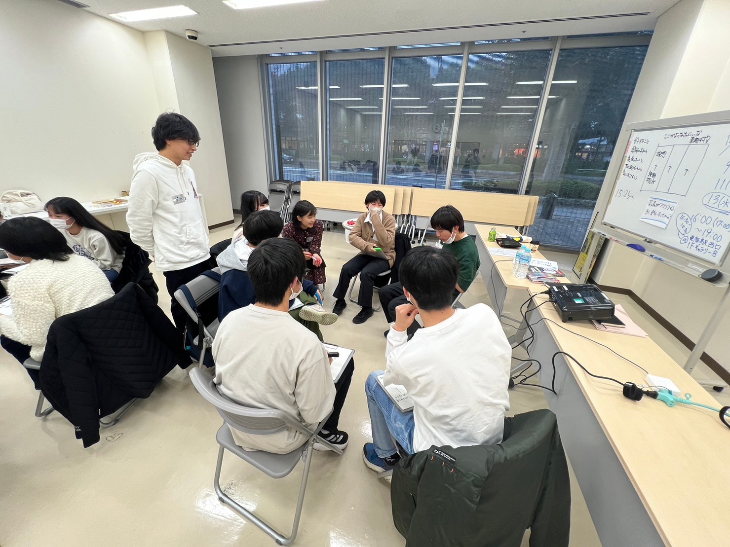 議論する様子