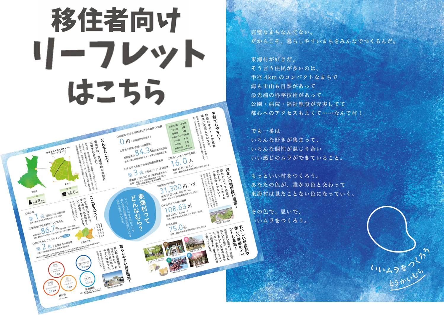 いいムラをつくろう移住者向けリーフレット
