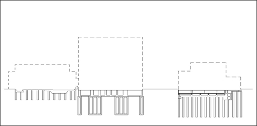 建屋等の撤去概略図